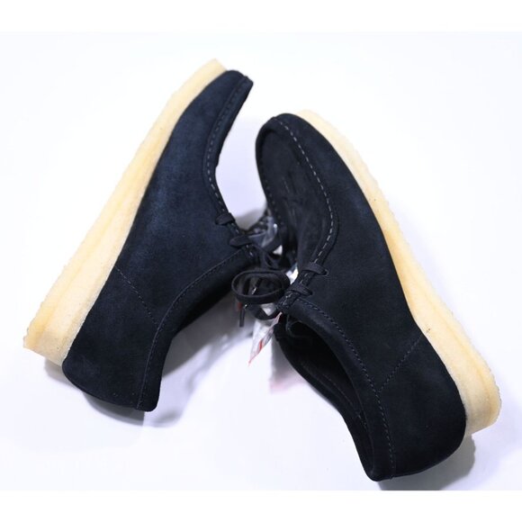 Clarks Originals x KITH x NY Mets Wallabee Shoes in Black Suede